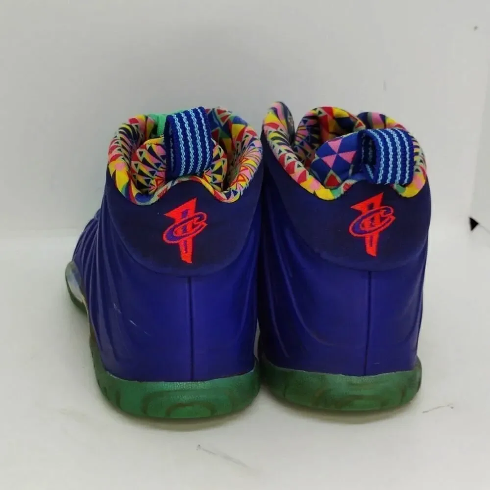 Nike Little Posite One ASN Big Boys Pre-owned Blue & Green Sneakers - sz. 6Y